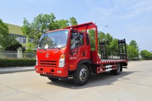 這款國六挖機平板運輸車很火，關注沒？